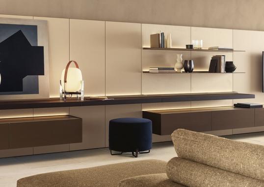 Стеллаж для книг от фабрики Poliform модель Code Day Systems