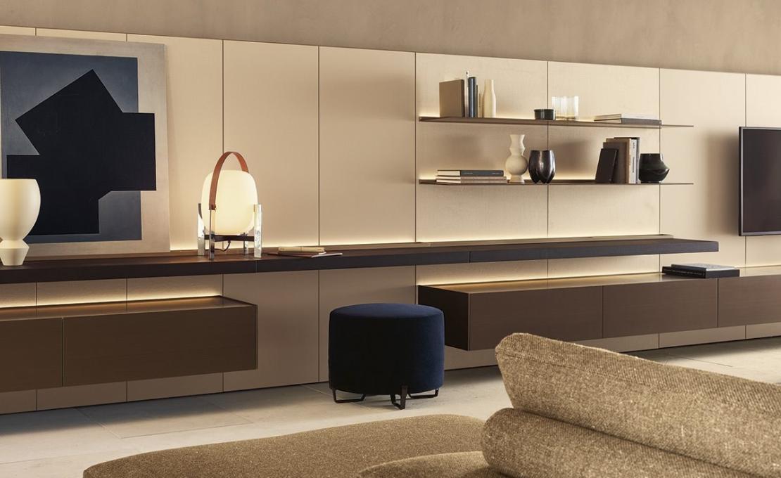 Стеллаж для книг от фабрики Poliform модель Code Day Systems