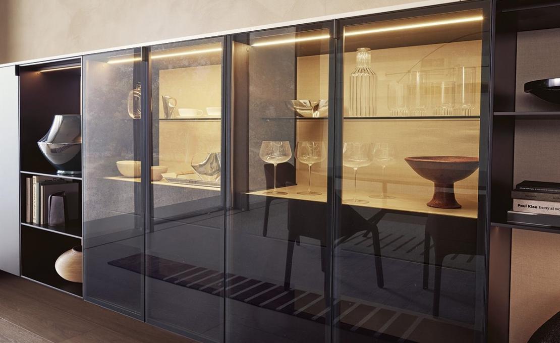 Стеллаж для книг от фабрики Poliform модель Code Day Systems