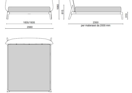 Кровать Poliform Curve Bed image 2