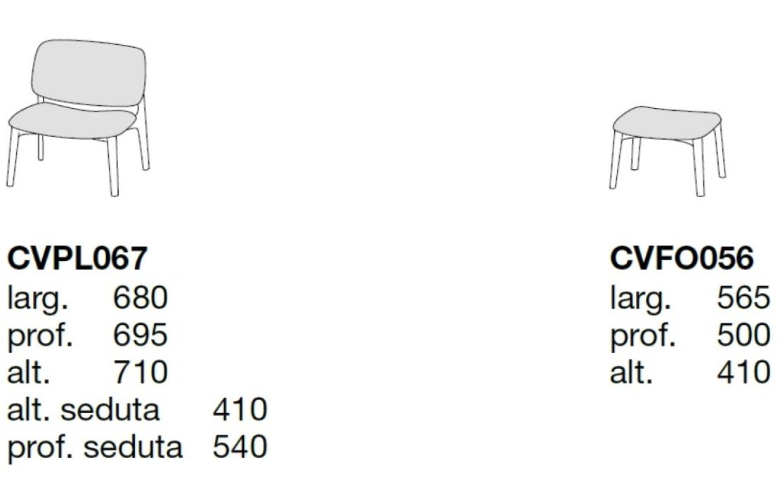Кресло от фабрики Poliform модель Curve Arm 