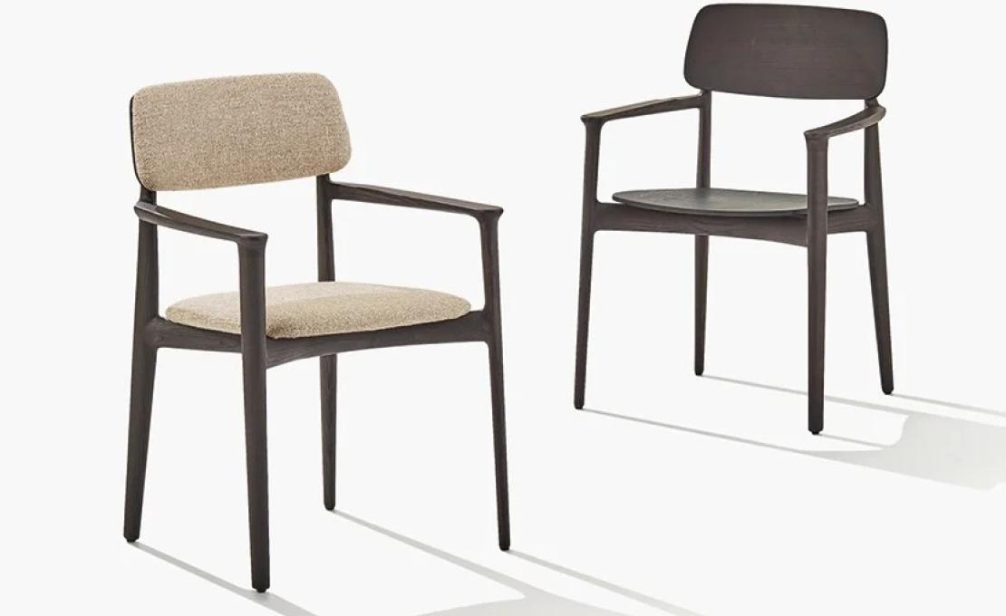 Стул от фабрики Poliform модель Curve Wooden 