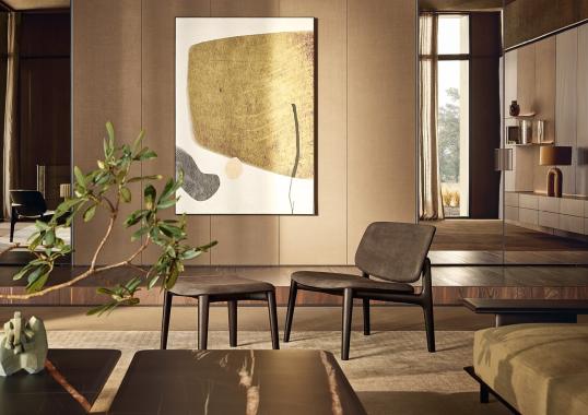 Кресло от фабрики Poliform модель Curve Arm 