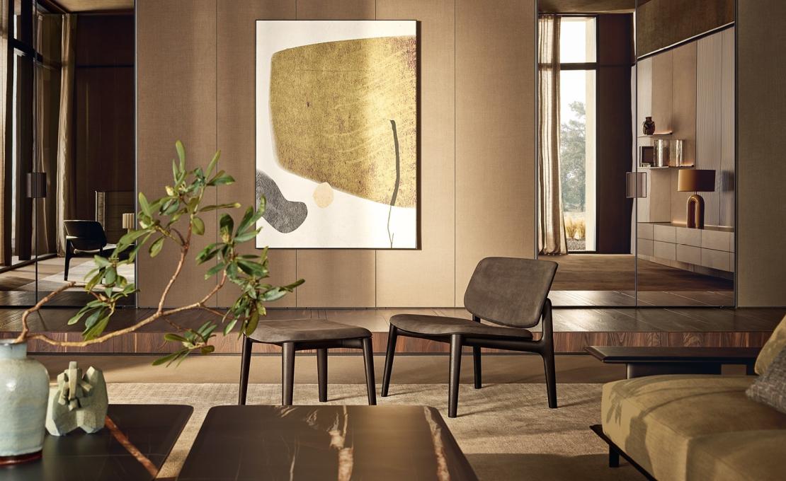 Кресло от фабрики Poliform модель Curve Arm 