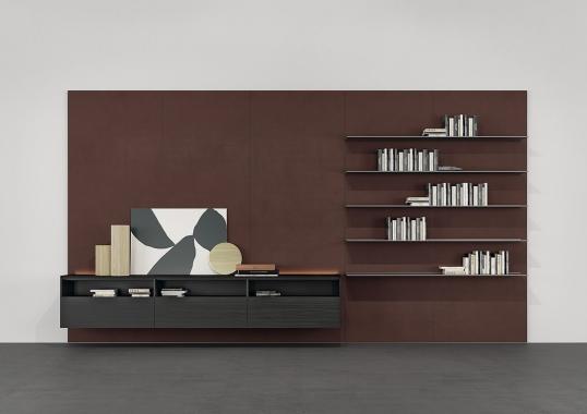 Стеллаж для книг от фабрики Poliform модель Code Day Systems