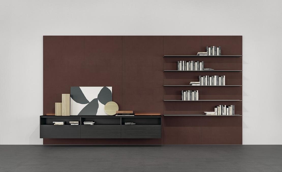 Стеллаж для книг от фабрики Poliform модель Code Day Systems