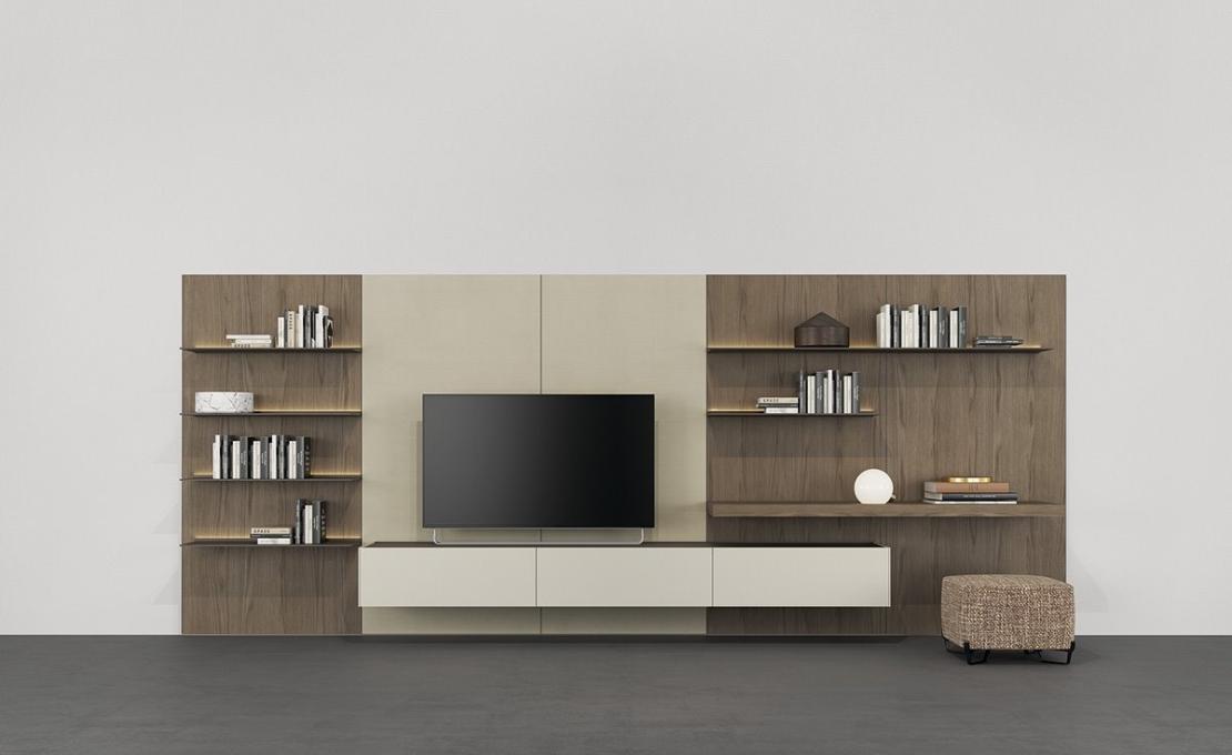 Стеллаж для книг от фабрики Poliform модель Code Day Systems