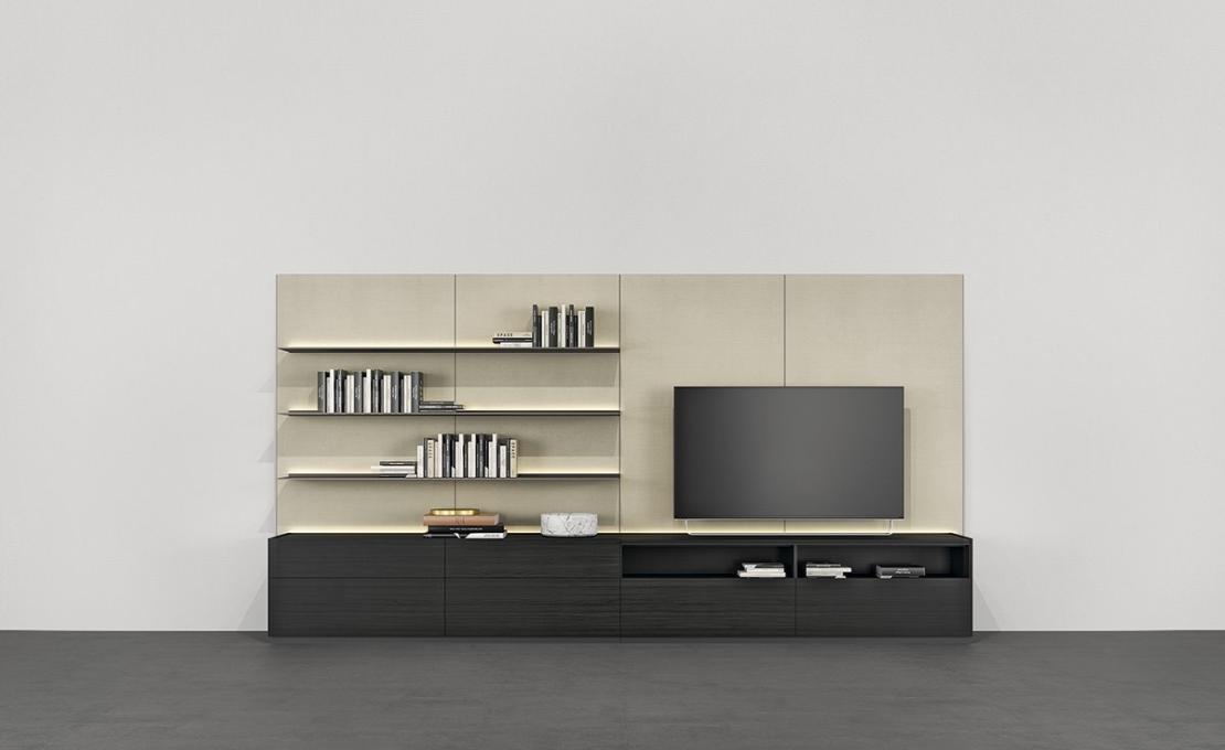 Стеллаж для книг от фабрики Poliform модель Code Day Systems