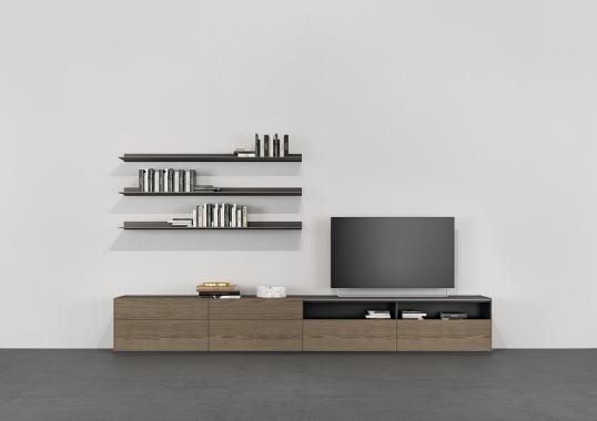 Стеллаж для книг от фабрики Poliform модель Code Day Systems