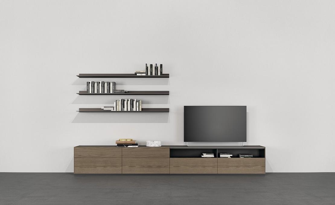 Стеллаж для книг от фабрики Poliform модель Code Day Systems