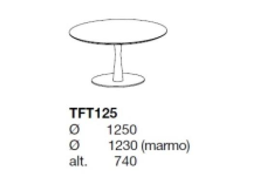 Стол Poliform Flute Table with Marble Top image 2