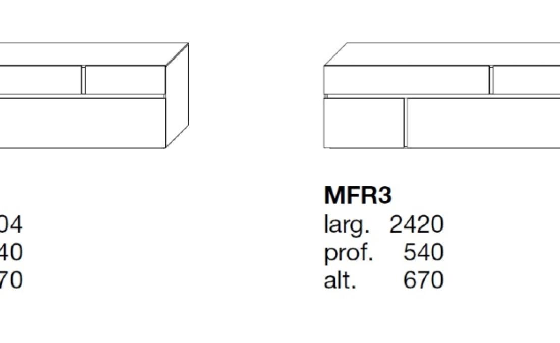Сервант от фабрики Poliform модель Free Sideboard 