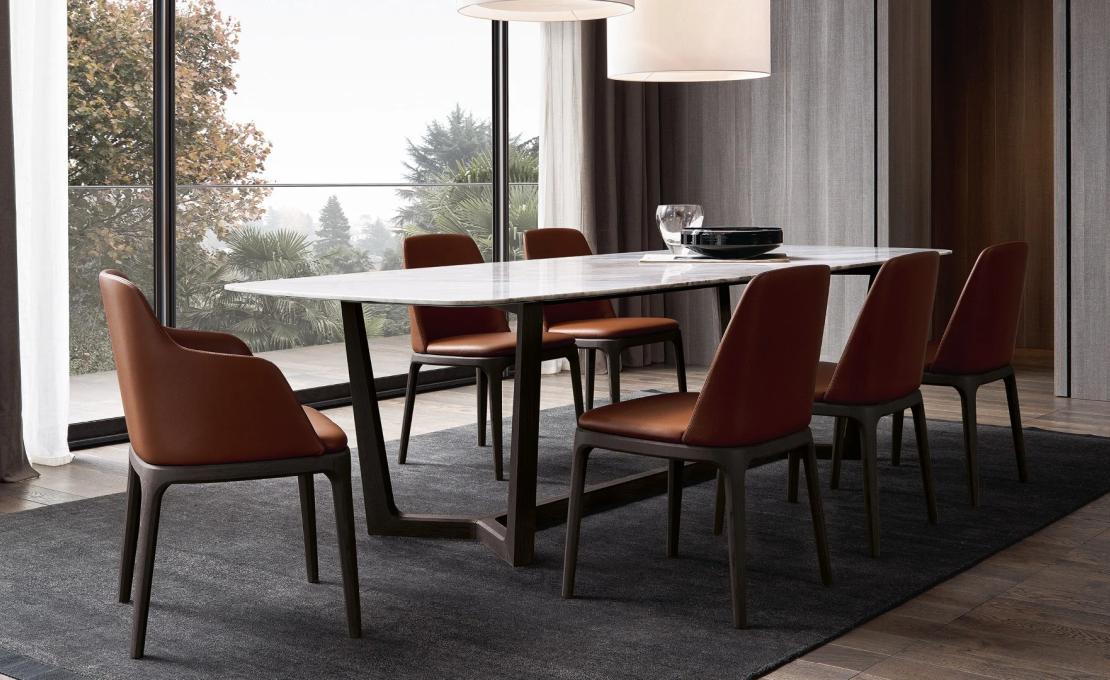 Стул от фабрики Poliform модель Grace  With Armrest 