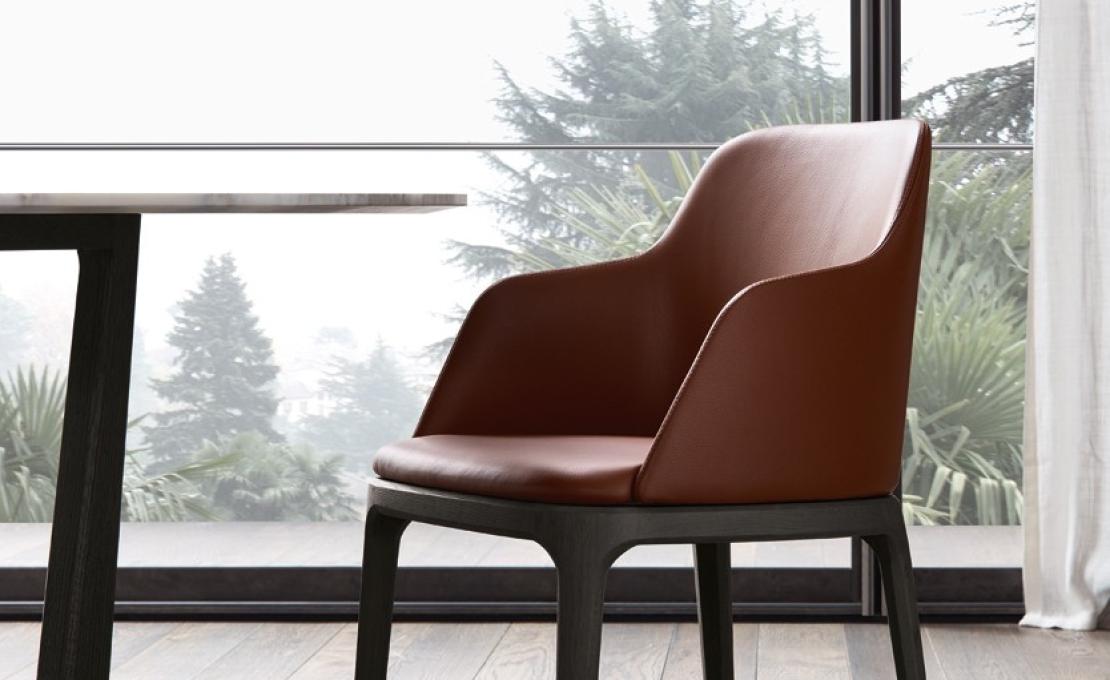 Стул от фабрики Poliform модель Grace  With Armrest 