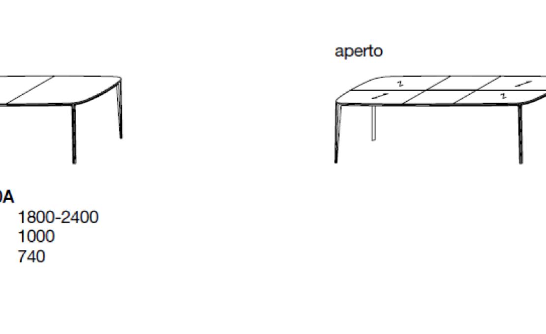 Стол от фабрики Poliform модель THY240A