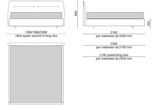 Кровать Poliform Jacqueline Bed image 2