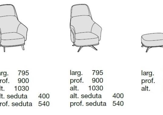 Кресло Poliform KAORI LOUNGE image 2