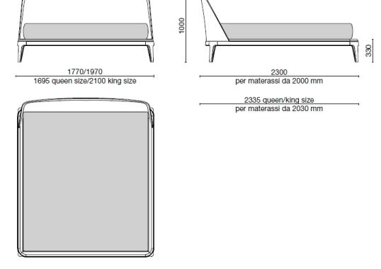 Кровать Poliform Kelly Imbottito Bed image 2