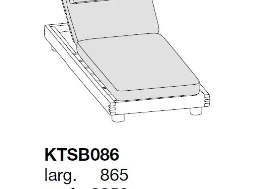 Шезлонг уличный Poliform KETCH SUNBED image 2