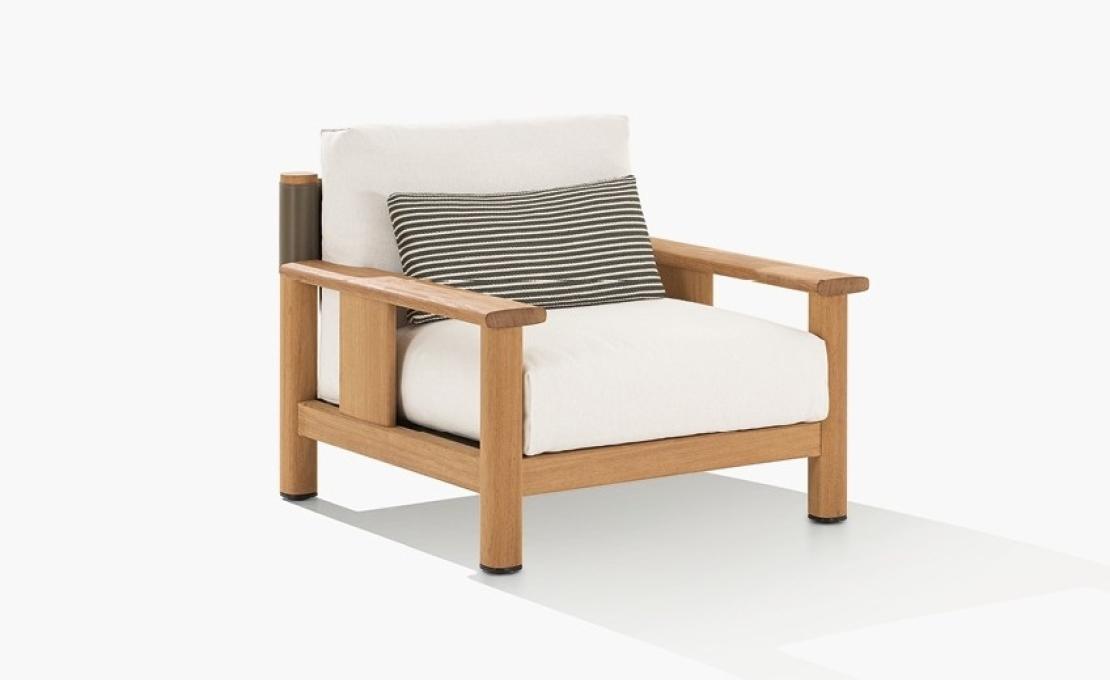 Уличное кресло от фабрики Poliform модель KETCH ARM