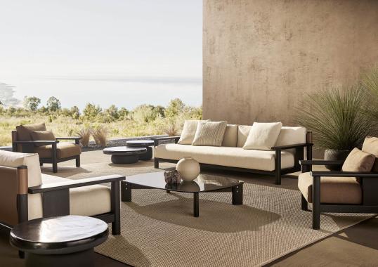 Уличный диван от фабрики Poliform модель KETCH SOFA