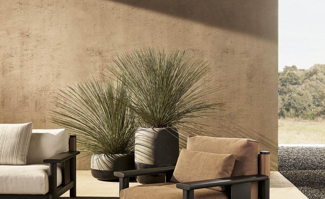 Уличное кресло от фабрики Poliform модель KETCH ARM