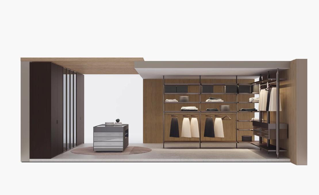 Стеллаж для книг от фабрики Poliform модель Lexington Night System