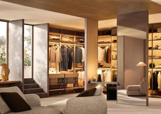 Стеллаж для книг от фабрики Poliform модель Lexington Night System