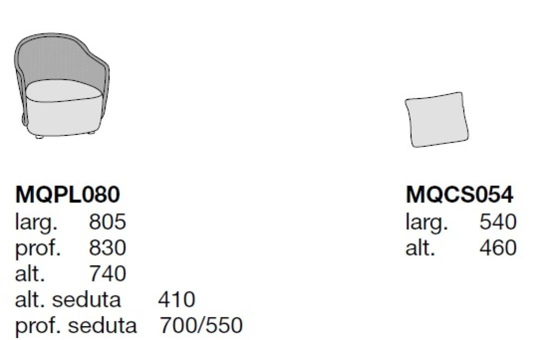 Уличное кресло от фабрики Poliform модель MAD OUT ARM