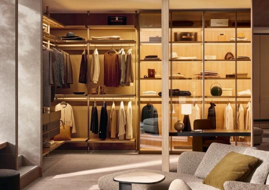 Стеллаж для книг от фабрики Poliform модель Lexington Night System