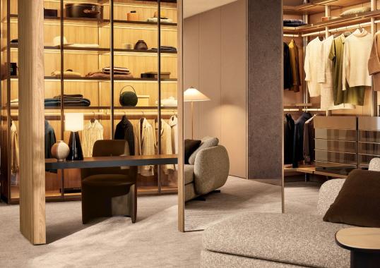 Стеллаж для книг от фабрики Poliform модель Lexington Night System