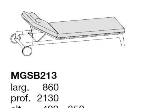 Шезлонг уличный Poliform MAGNOLIA SUNBED image 2