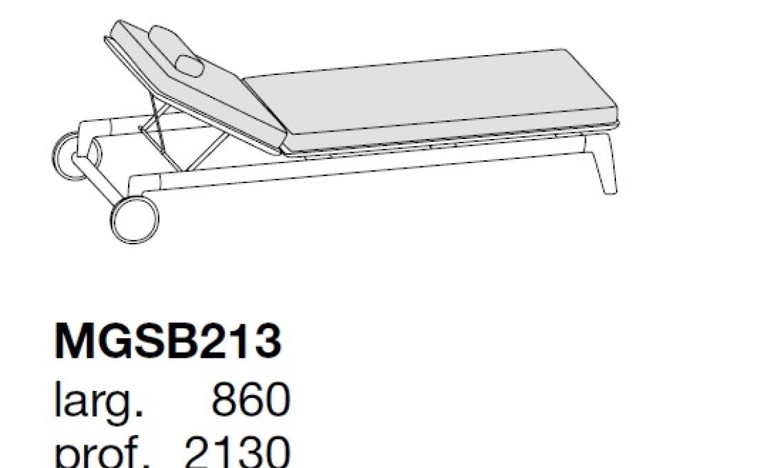 Шезлонг уличныйот фабрики Poliform модель MAGNOLIA SUNBED