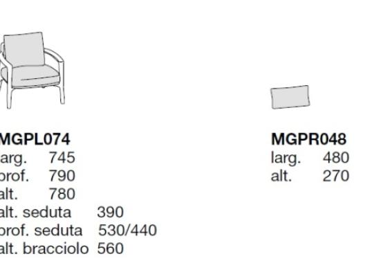 Кресло уличное Poliform MAGNOLIA image 2