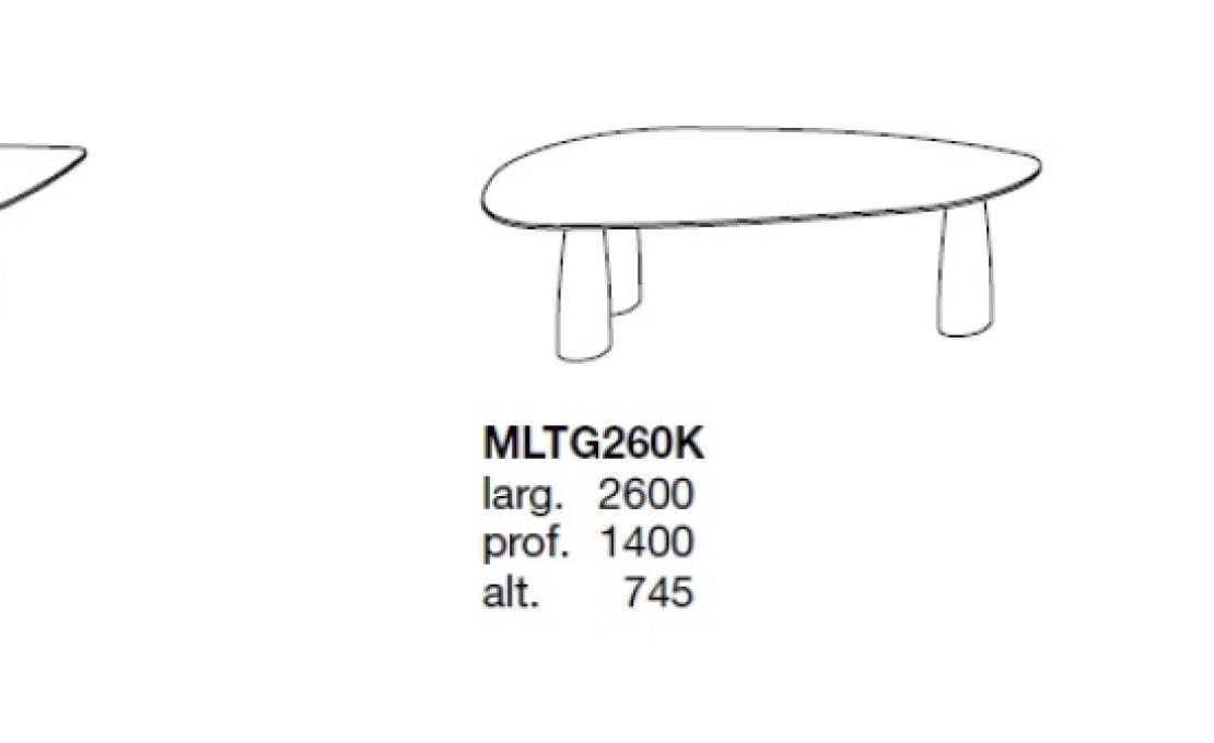 Уличный стол от фабрики Poliform модель MONOLITH OUTDOOR TABLE