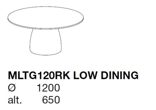 Уличный стол Poliform MLTG120RK image 2