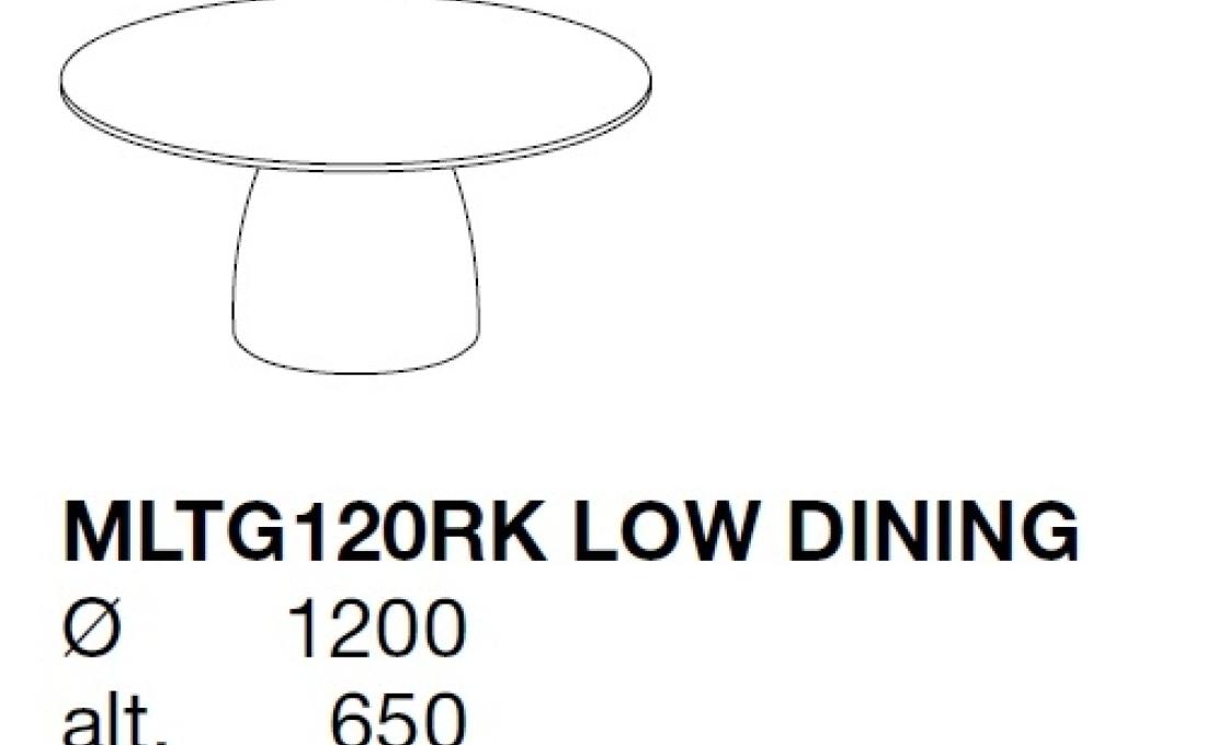 Уличный стол от фабрики Poliform модель MLTG120RK