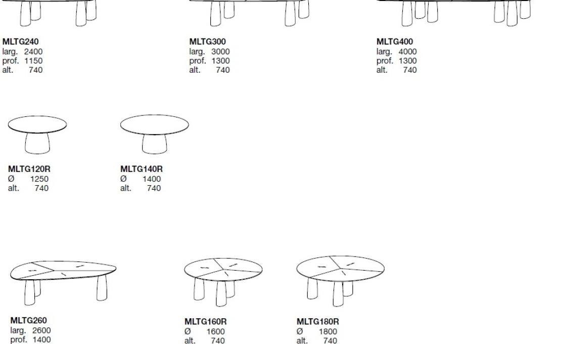 Стол от фабрики Poliform модель MONOLITH INDOOR TABLE