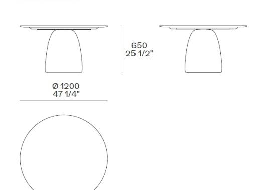 Стол Poliform MLTG120RB image 2
