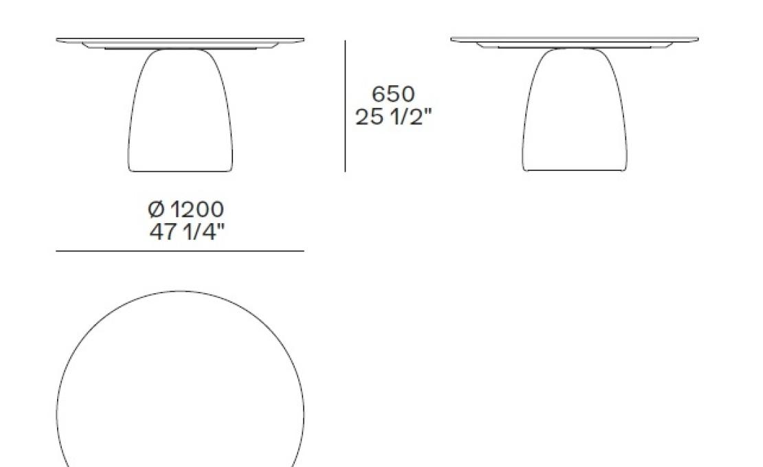 Стол от фабрики Poliform модель MLTG120RB