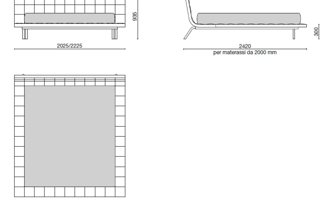 Кровать от фабрики Poliform модель Onda Bed 