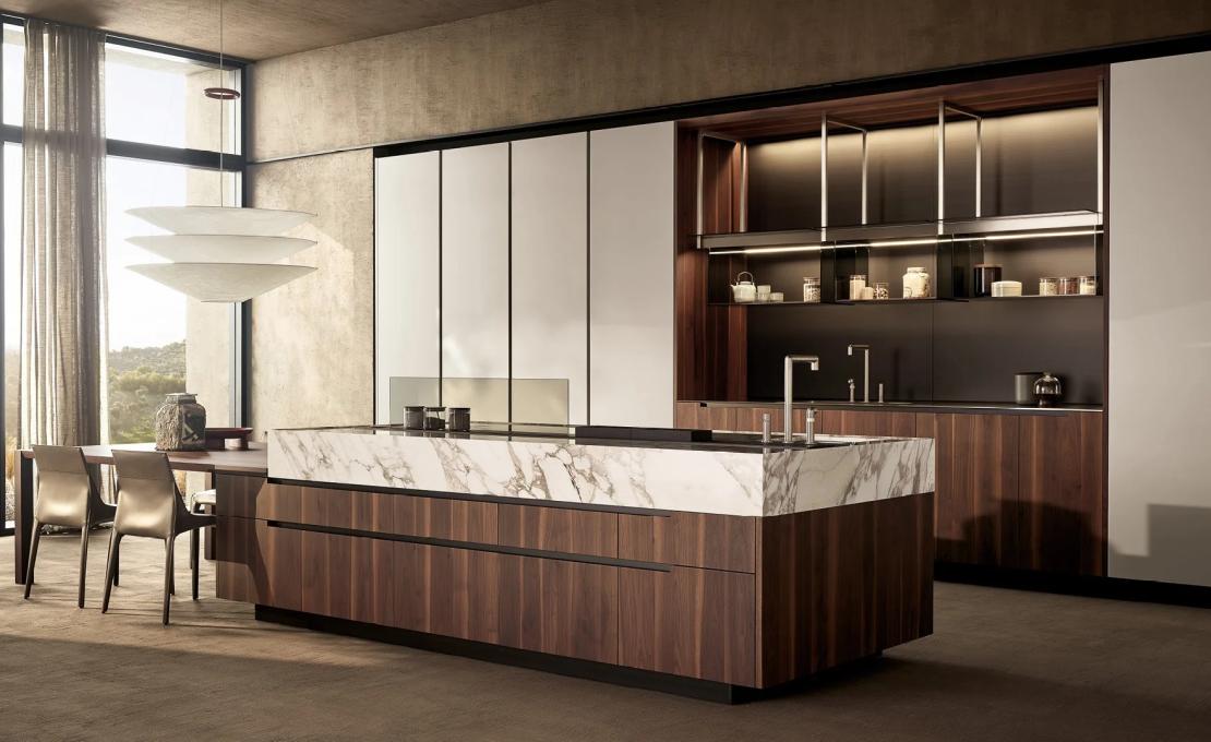 Кухни от фабрики Poliform модель Phoenix Kitchen