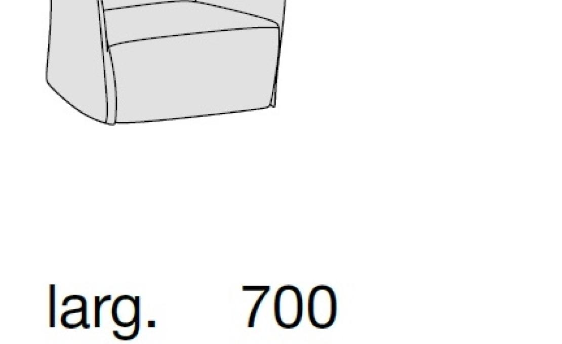 Кресло от фабрики Poliform модель Santa Monica Lounge Arm 