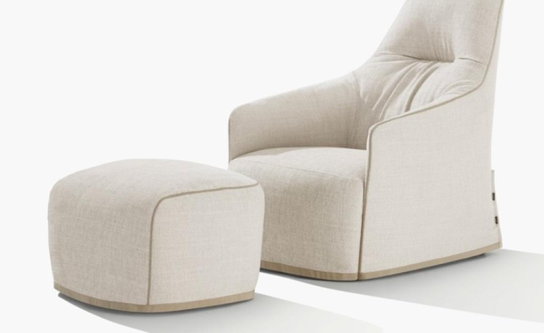 Кресло от фабрики Poliform модель Santa Monica Lounge Arm 