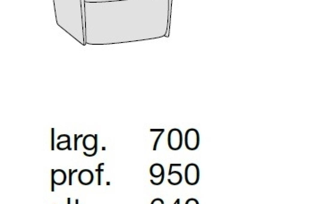 Кресло от фабрики Poliform модель Santa Monica Arm