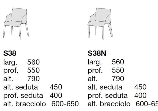 Стул Poliform Seattle Chair With Armrests image 2
