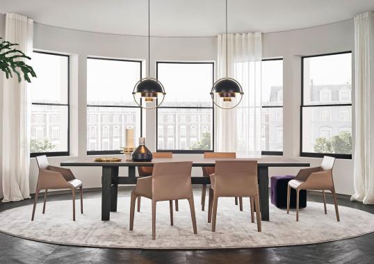 Стул Poliform Seattle Chair With Armrests image 5