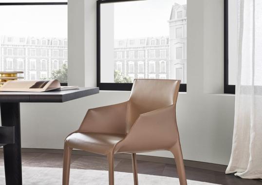 Стул Poliform Seattle Chair With Armrests image 6