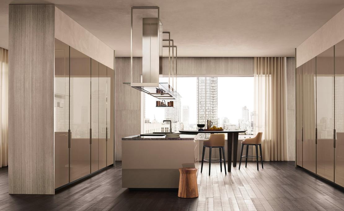 Кухни от фабрики Poliform модель Shape Kitchen