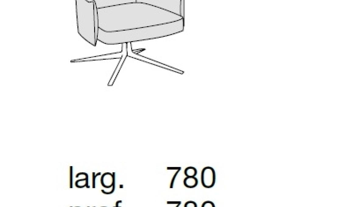 Кресло от фабрики Poliform модель Stanford Lounge Arm